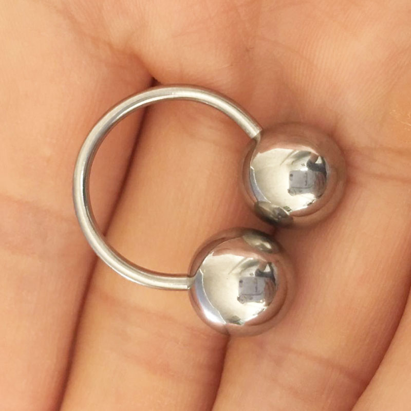 Eyebrow Curved Barbell - Big Ball Stainless Steel Barbell Horseshoe