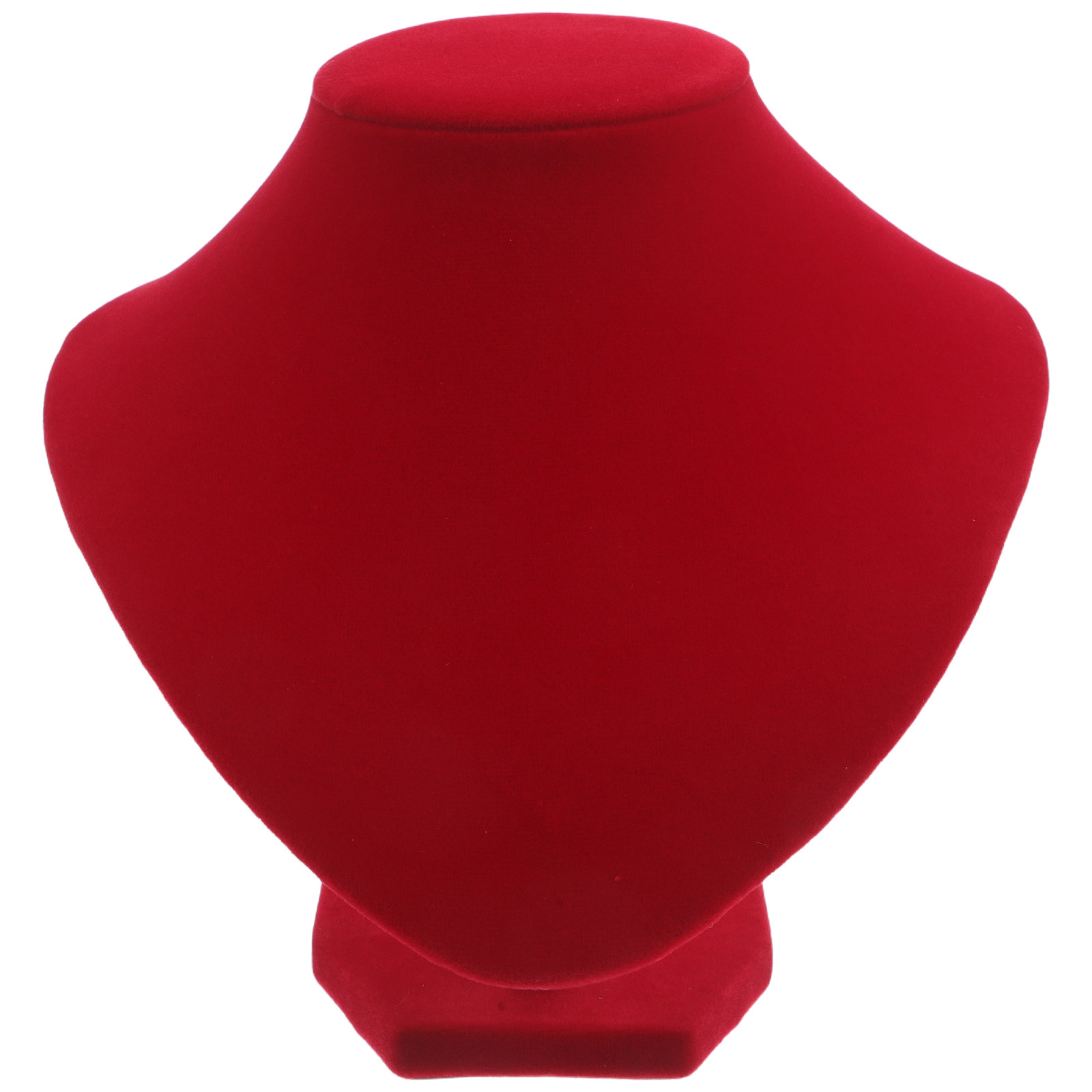 Body Jewelry Shop - Red Necklace Display Bust Stand Wedding