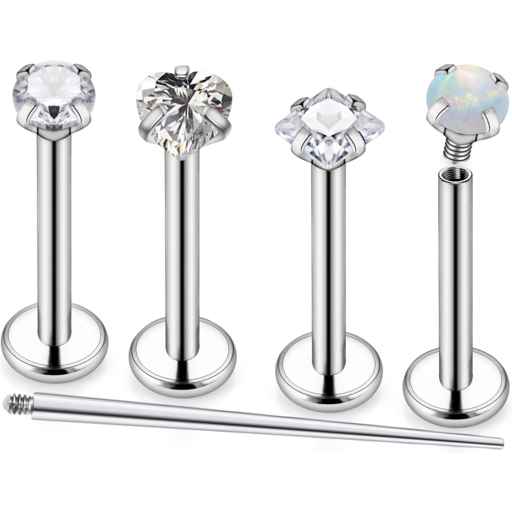 Body Jewelry Hypoallergenic - 16G Stainless Steel Nose Rings Studs