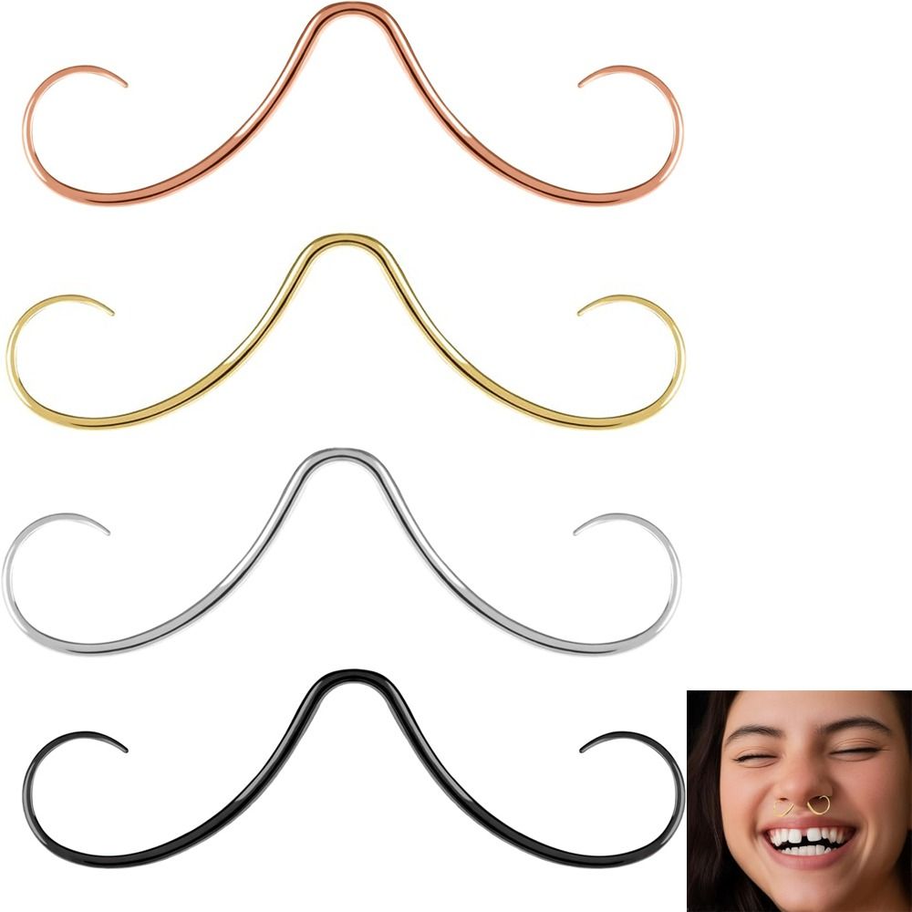 Body Jewelry Nose Studs - Piercing Jewelry Mustache Septum Ring Body