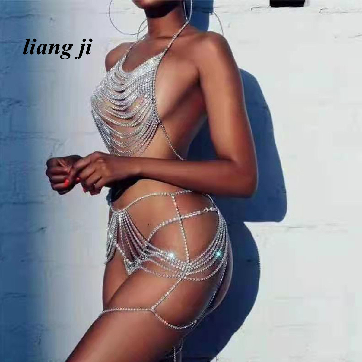 Body Jewelry Chains - Sexy Body Chain Waist Chain CrystalBikini