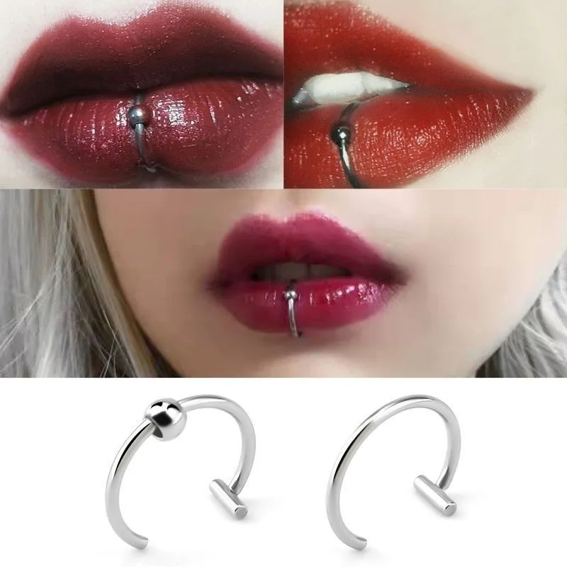 Body Jewelry Nose Studs - Personality False Lip Ring Without Hole