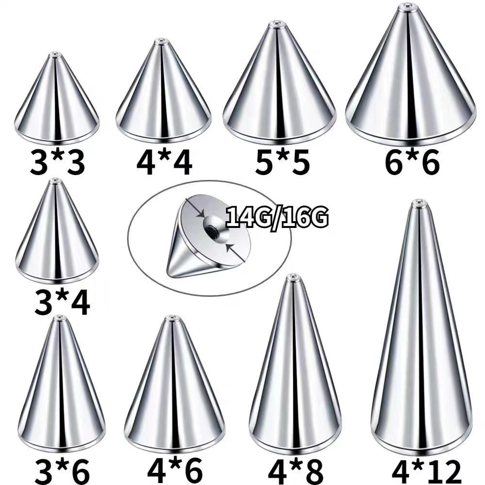 Body Jewelry Replacement Ball - 10pcs/lot 316L Stainless Steel Screw Spike