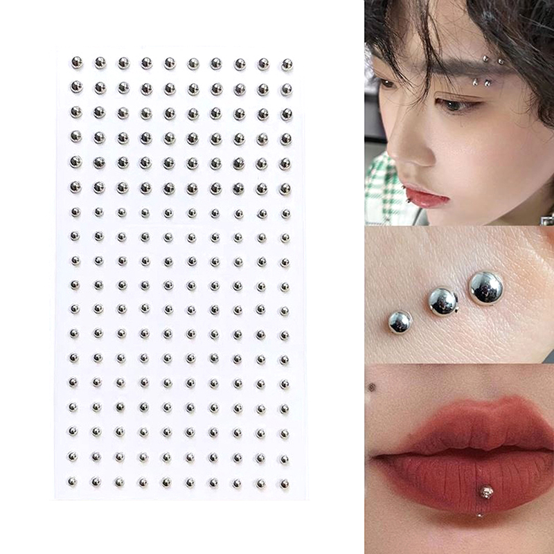 Body Jewelry Nose Studs - Diamond Sticker Fake Nose Stud Self
