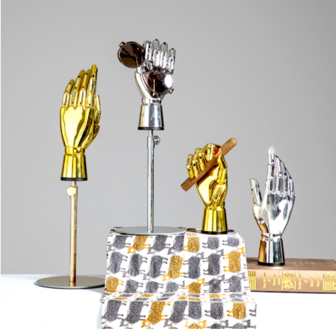 Body Jewelry Shop - Decoración Hogar Female Hand Manikin Plating,Electroplated