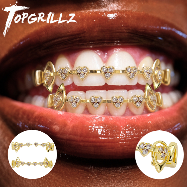 TOPGRILLZ  Hollow Heart Fang G - Body Jewelry Men review and price