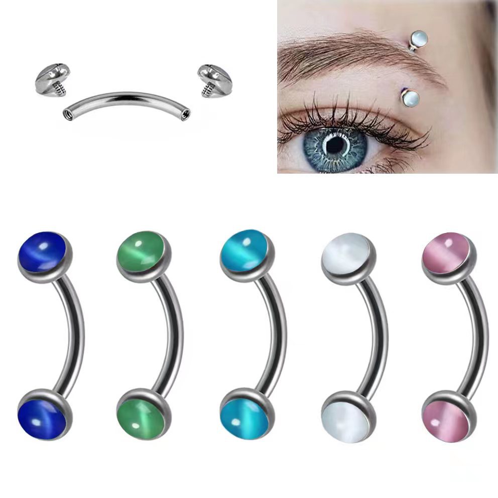 1Piece Eyebrow Piercing Banana - Eyebrow Curved Barbell review and price