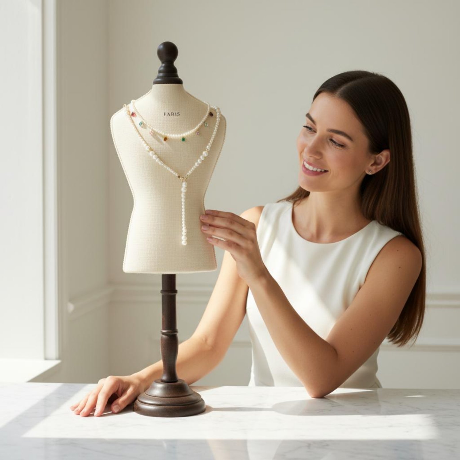 Necklace Display Bust Velvet-C - Body Jewelry Shop review and price
