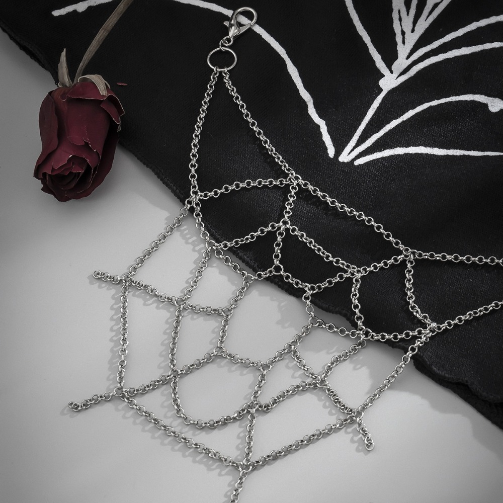 Gothic Punk Sliver Color Spide - Body Jewelry Men review and price