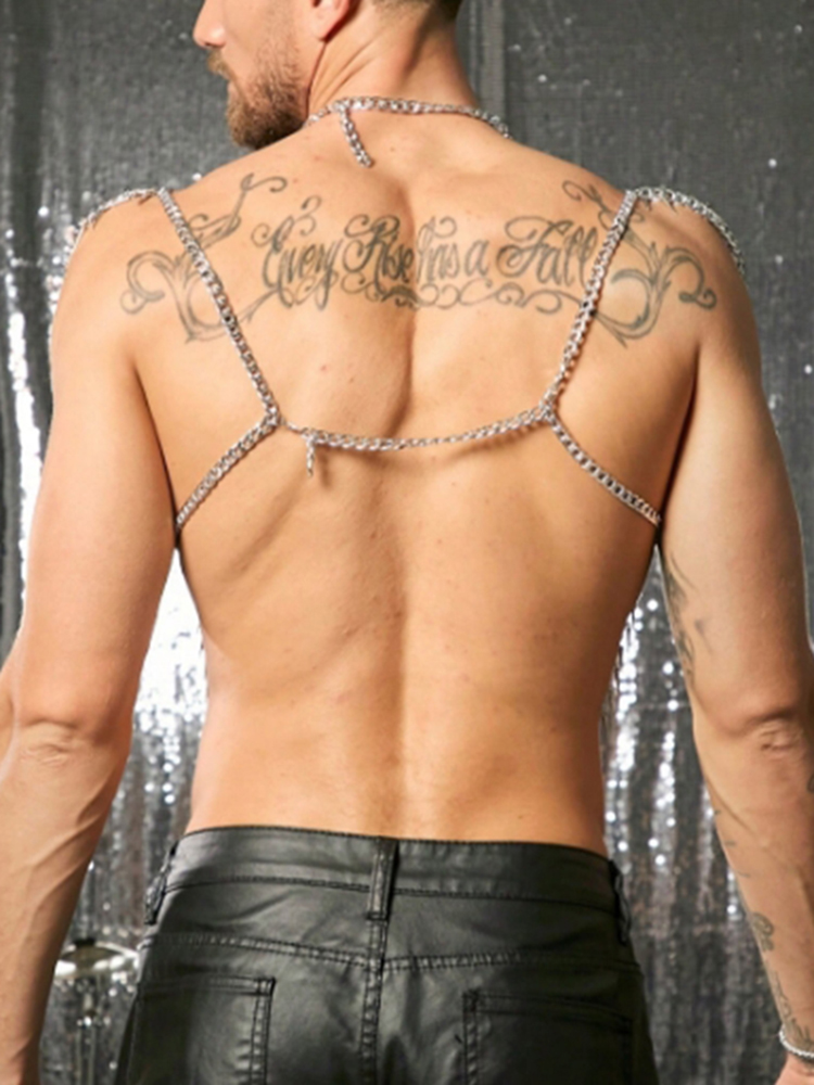 Tassels Chain Body Shoulder Se - Body Jewelry Men review and price