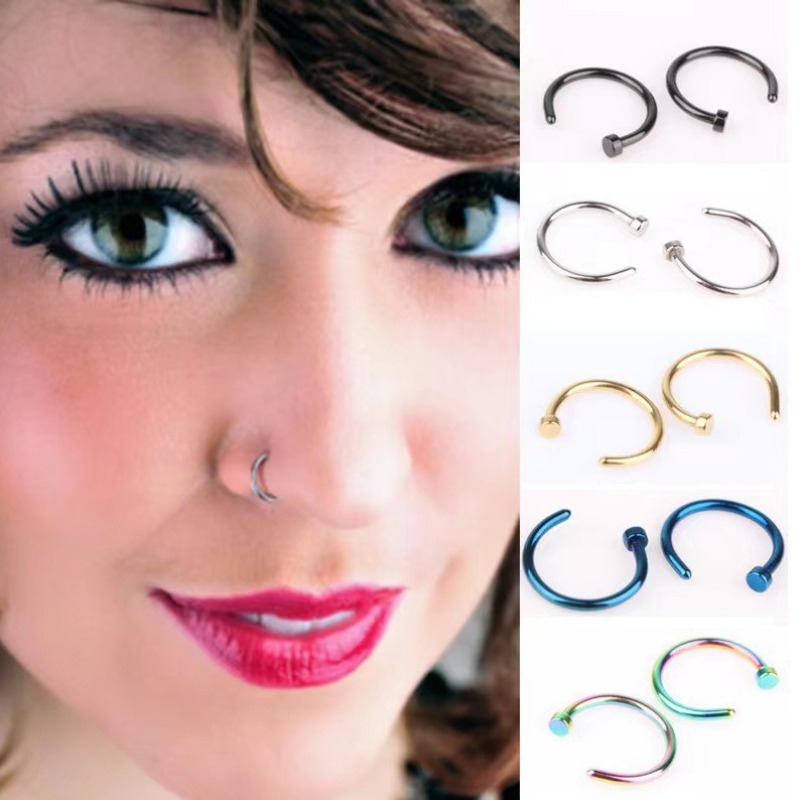 6pcs/lot Punk Jewelry Fake Nos - Body Jewelry Nose Studs review and price