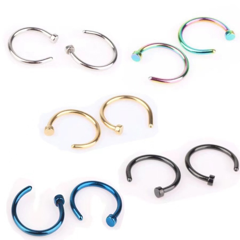 6pcs/lot Punk Jewelry Fake Nos - Body Jewelry Nose Studs review and price