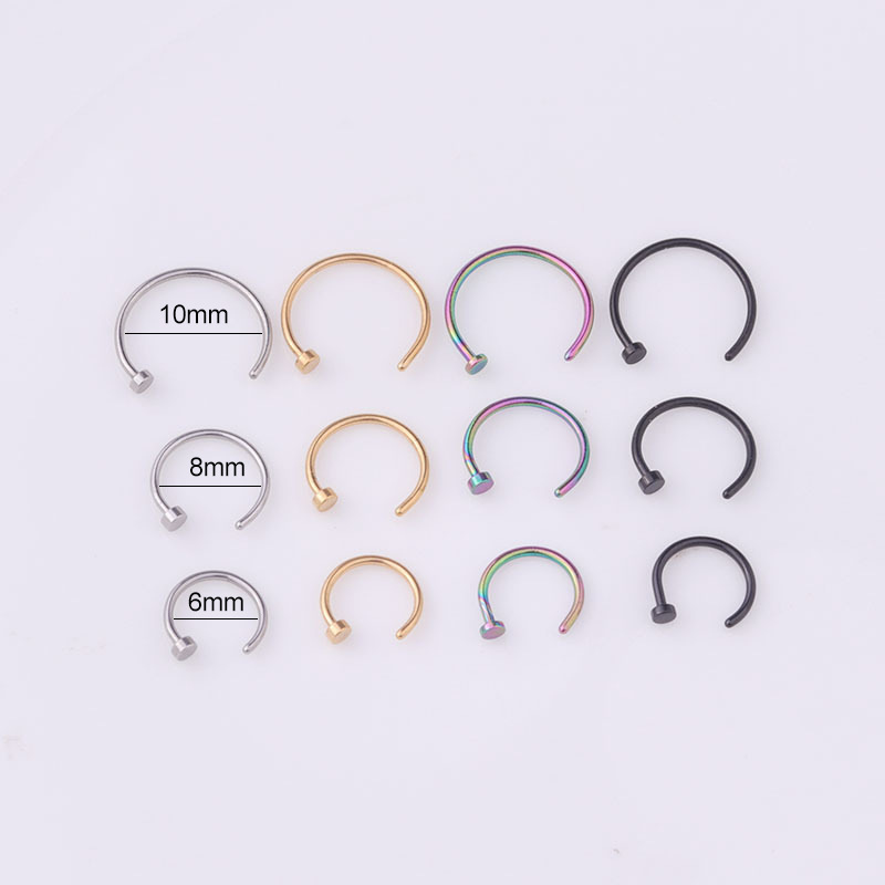 6pcs/lot Punk Jewelry Fake Nos - Body Jewelry Nose Studs review and price