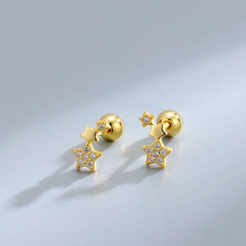 Gold Color Cubic Zirconia Stud - Body Jewelry Hypoallergenic review and price