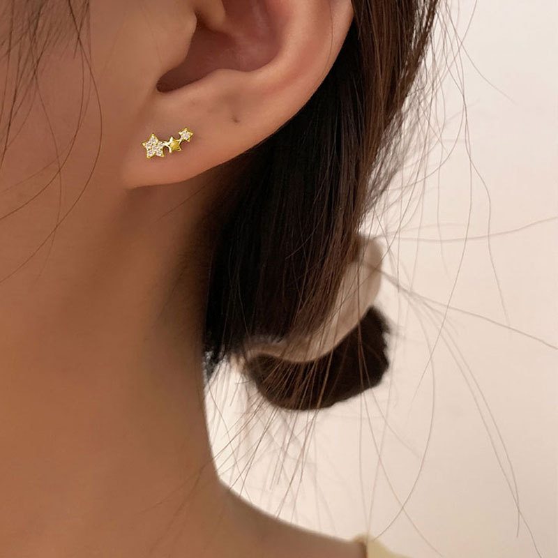 Gold Color Cubic Zirconia Stud - Body Jewelry Hypoallergenic review and price