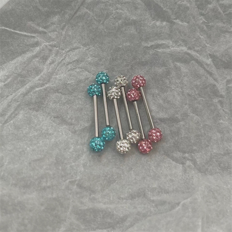 Titanium Steel Tongue Stud Spa - Body Jewelry Replacement Ball review and price