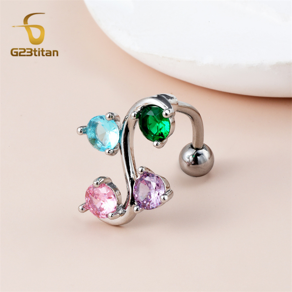 Stainless Steel Curved Belly R - Body Jewelry Shop review and price