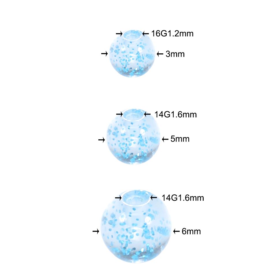 90-120pcs Colorful Acrylic Rep - Body Jewelry Replacement Ball review and price
