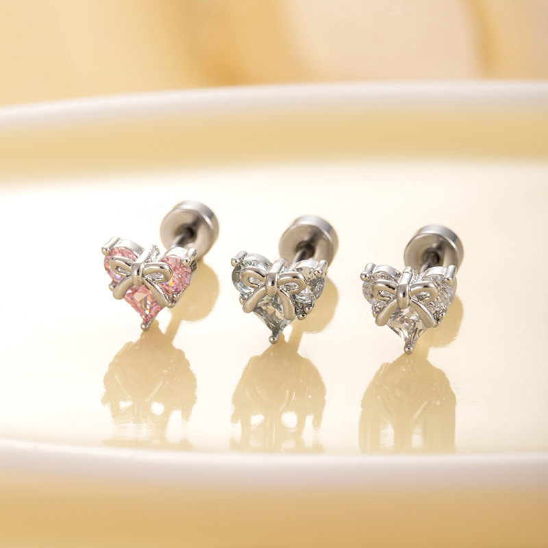 20G Heart Cubic Zirconia Ear S - Body Jewelry Hypoallergenic review and price