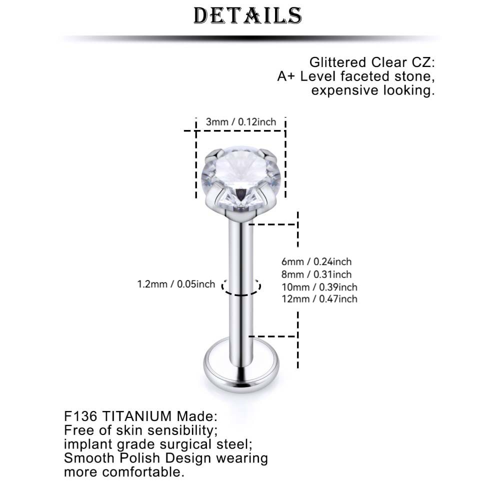 16G Stainless Steel Nose Rings - Body Jewelry Hypoallergenic review and price