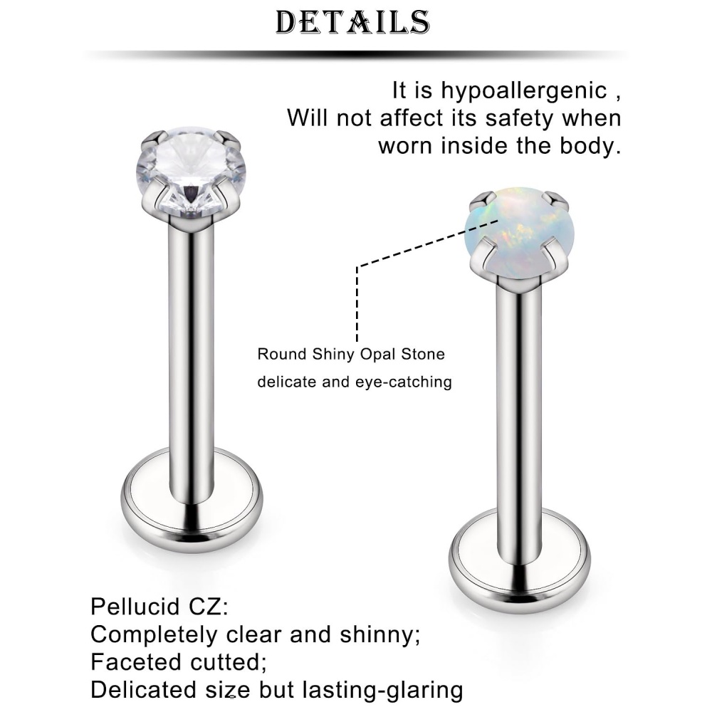 16G Stainless Steel Nose Rings - Body Jewelry Hypoallergenic review and price