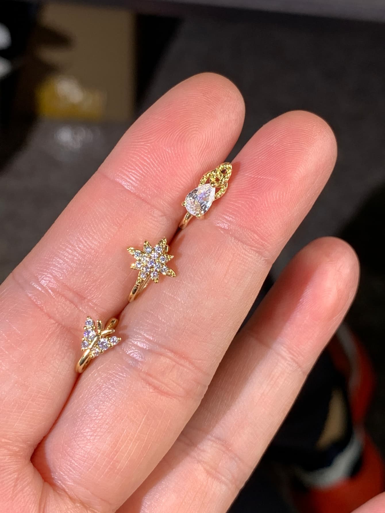 3-piece fashionable and elegan - Body Jewelry Nose Studs review and price