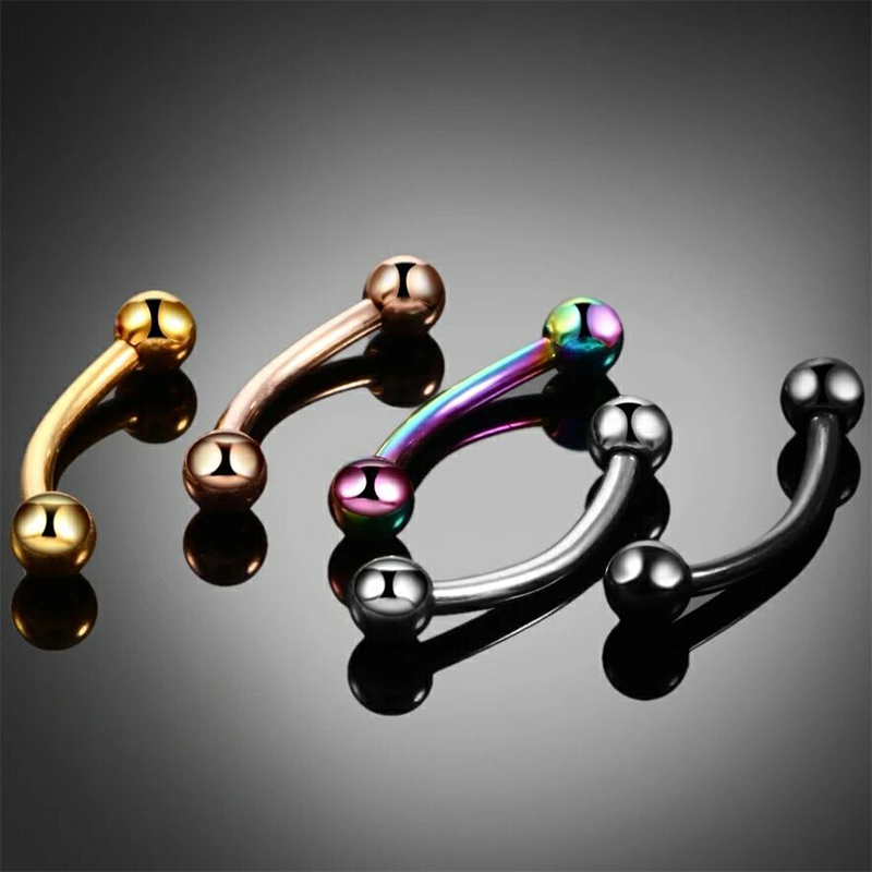 20pc/set Steel Eyebrow Banana  - Eyebrow Curved Barbell review and price
