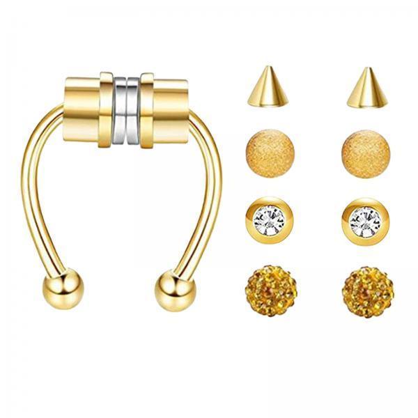 Stainless Steel Magnetic Fake  - Body Jewelry Shop review and price