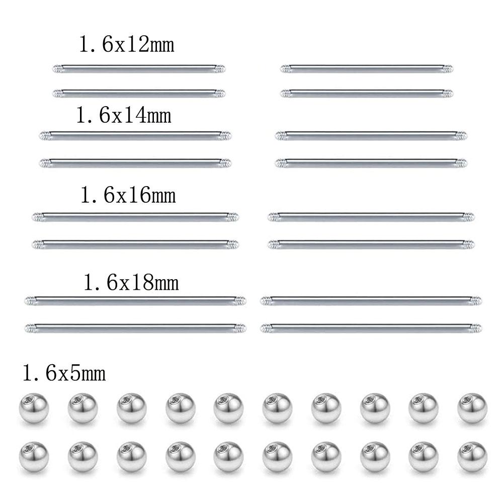 4-36Pcs Set Stainless Steel Re - Body Jewelry Replacement Ball review and price