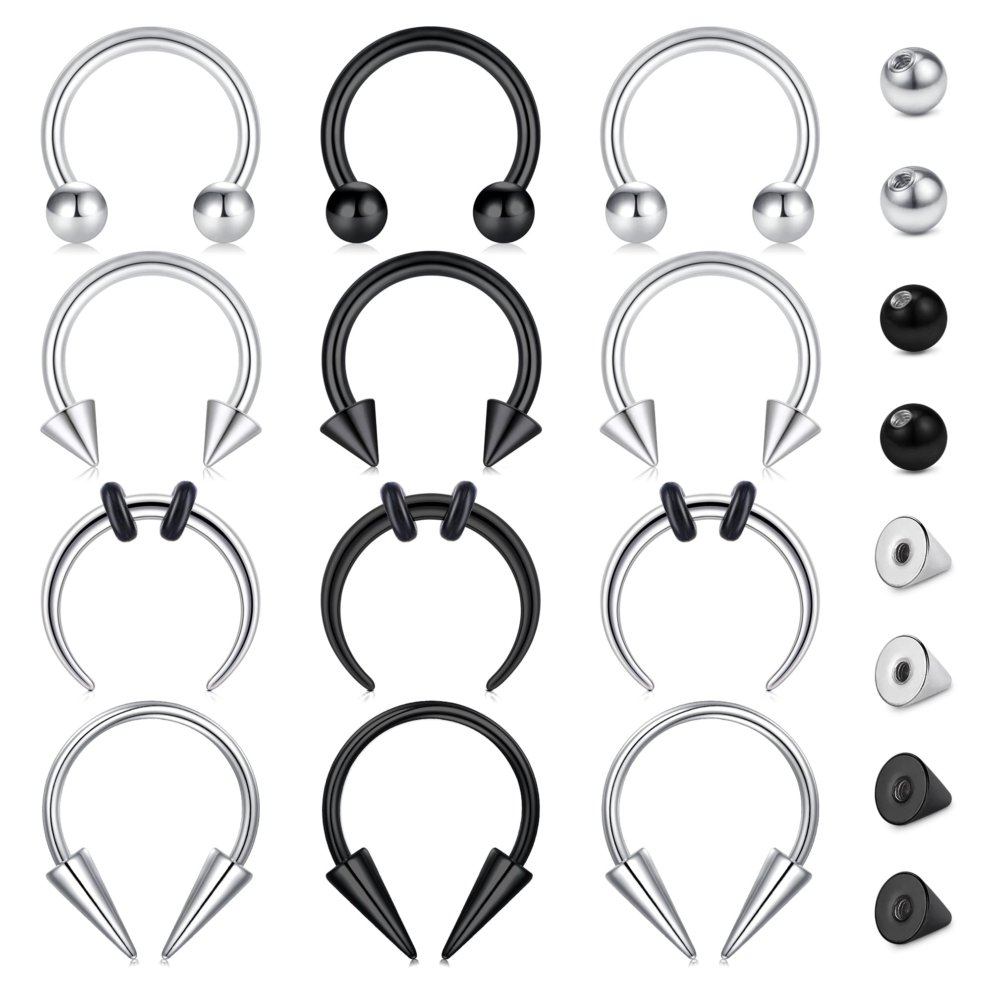 20pcs 16G Septum Rings Septum  - Body Jewelry Replacement Ball review and price