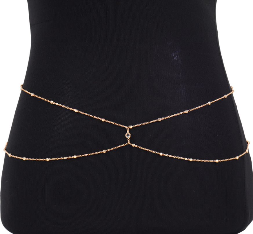 Clear Rhinestone Beaded Belly  - Body Jewelry In Bulk review and price