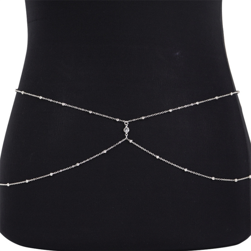 Clear Rhinestone Beaded Belly  - Body Jewelry In Bulk review and price