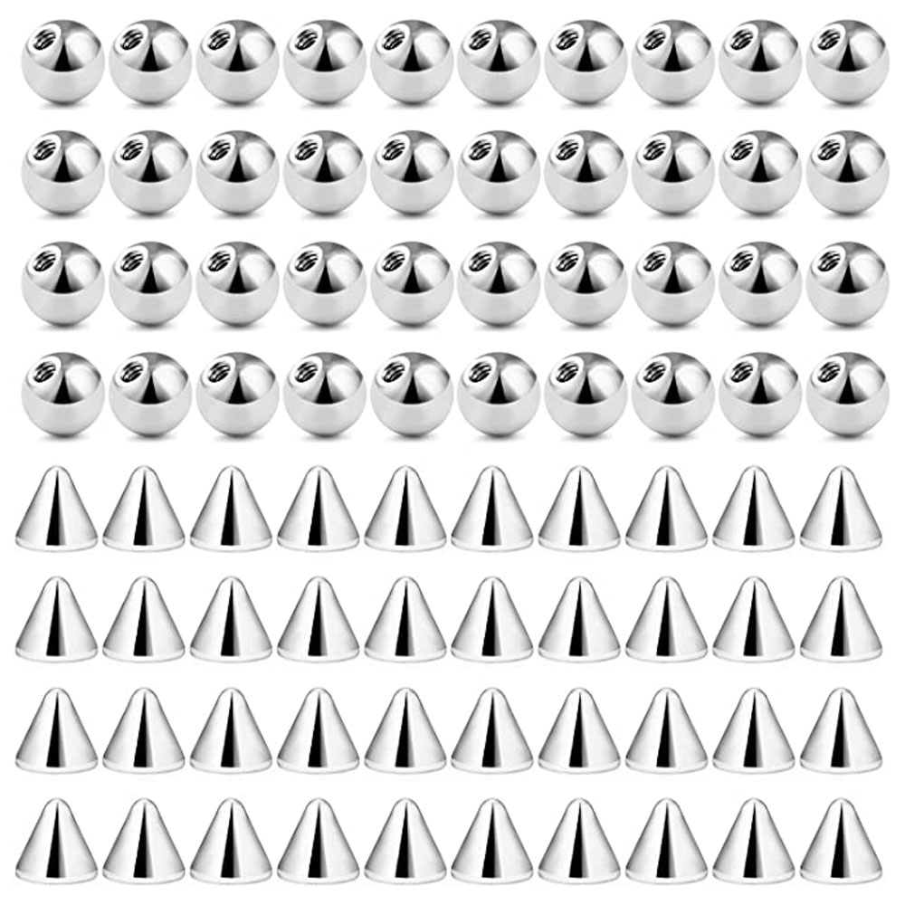 80Pcs 3-5MM 316L Surgical Stee - Body Jewelry Replacement Ball review and price