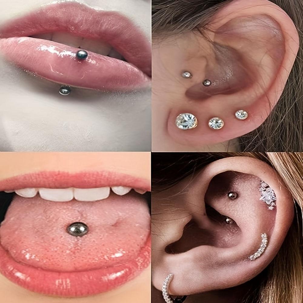 50Pcs Ball Labret Barbell Bar  - Body Jewelry Replacement Ball review and price