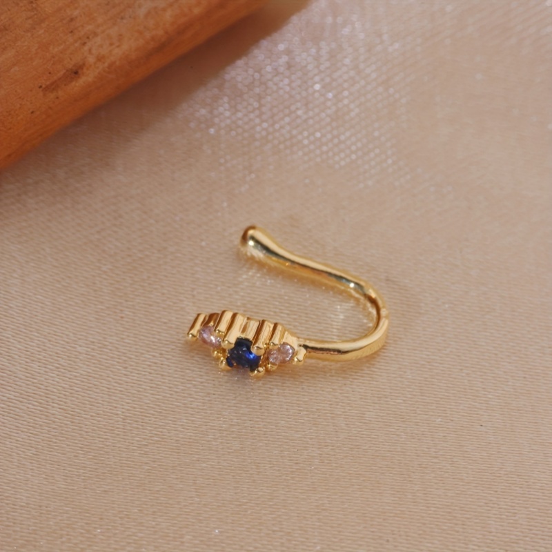 1-piece set of blue zircon nos - Body Jewelry Nose Studs review and price