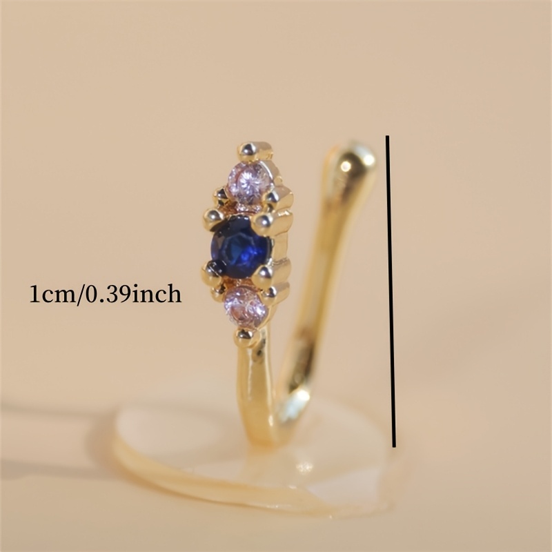 1-piece set of blue zircon nos - Body Jewelry Nose Studs review and price