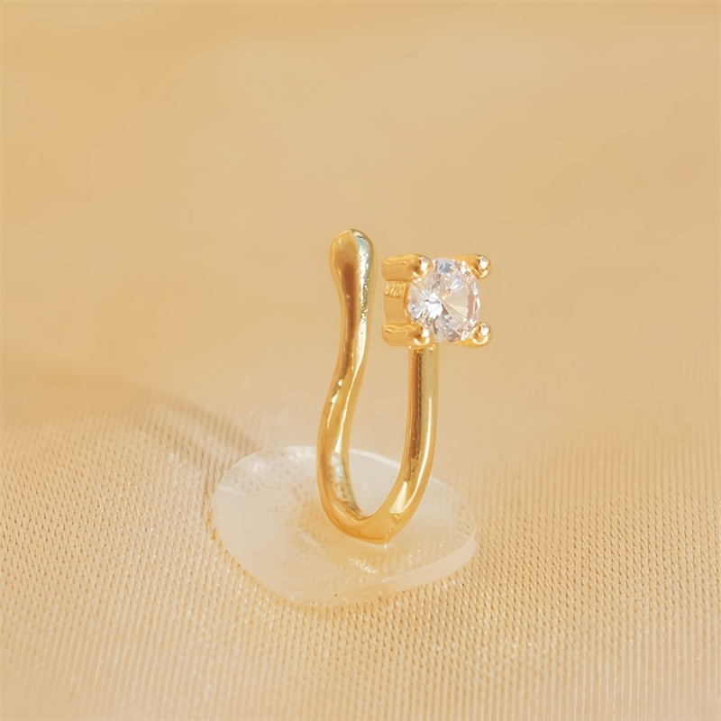 1-Piece Round Zircon Non Perfo - Body Jewelry Nose Studs review and price
