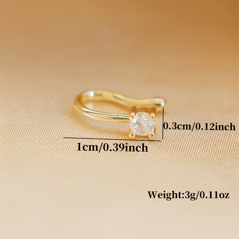 1-Piece Round Zircon Non Perfo - Body Jewelry Nose Studs review and price