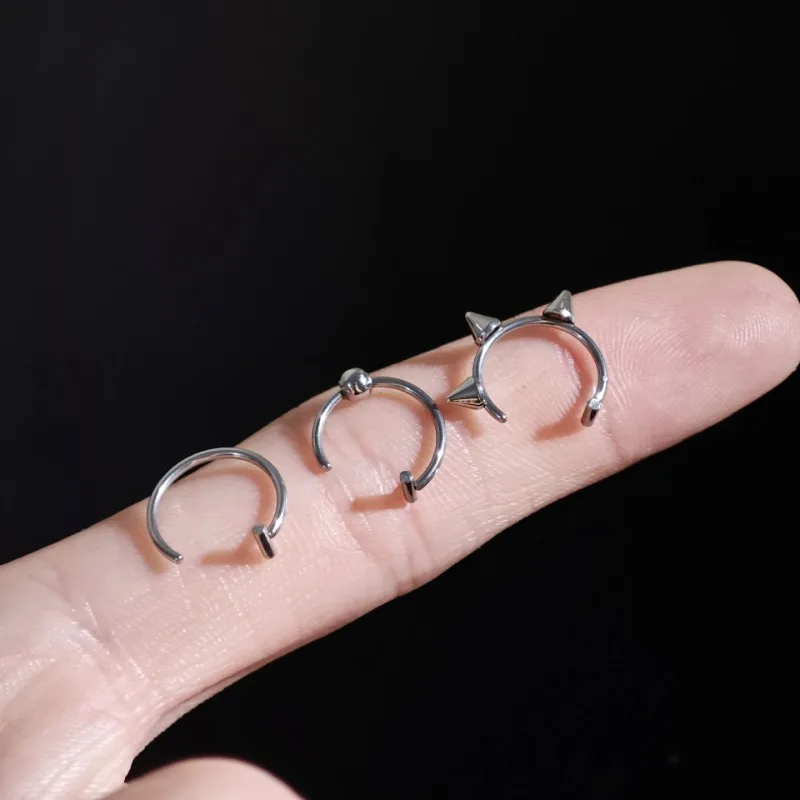 Personality False Lip Ring Wit - Body Jewelry Nose Studs review and price
