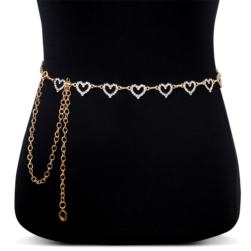 Fashion Rhinestone Heart Waist - Body Jewelry In Bulk review and price
