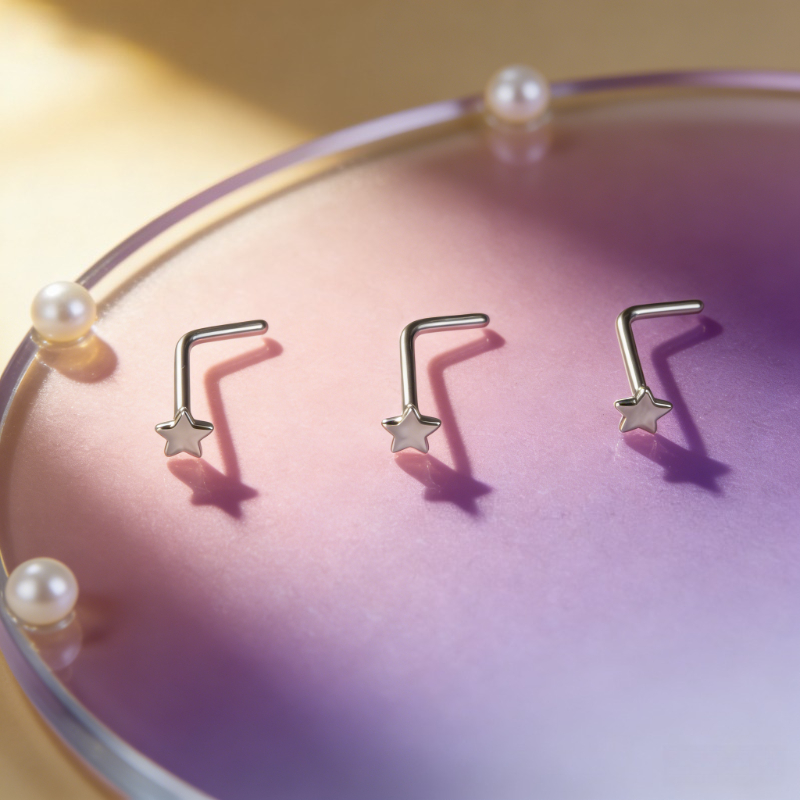 1Pc Trendy Sweet Cool Style St - Body Jewelry Nose Studs review and price
