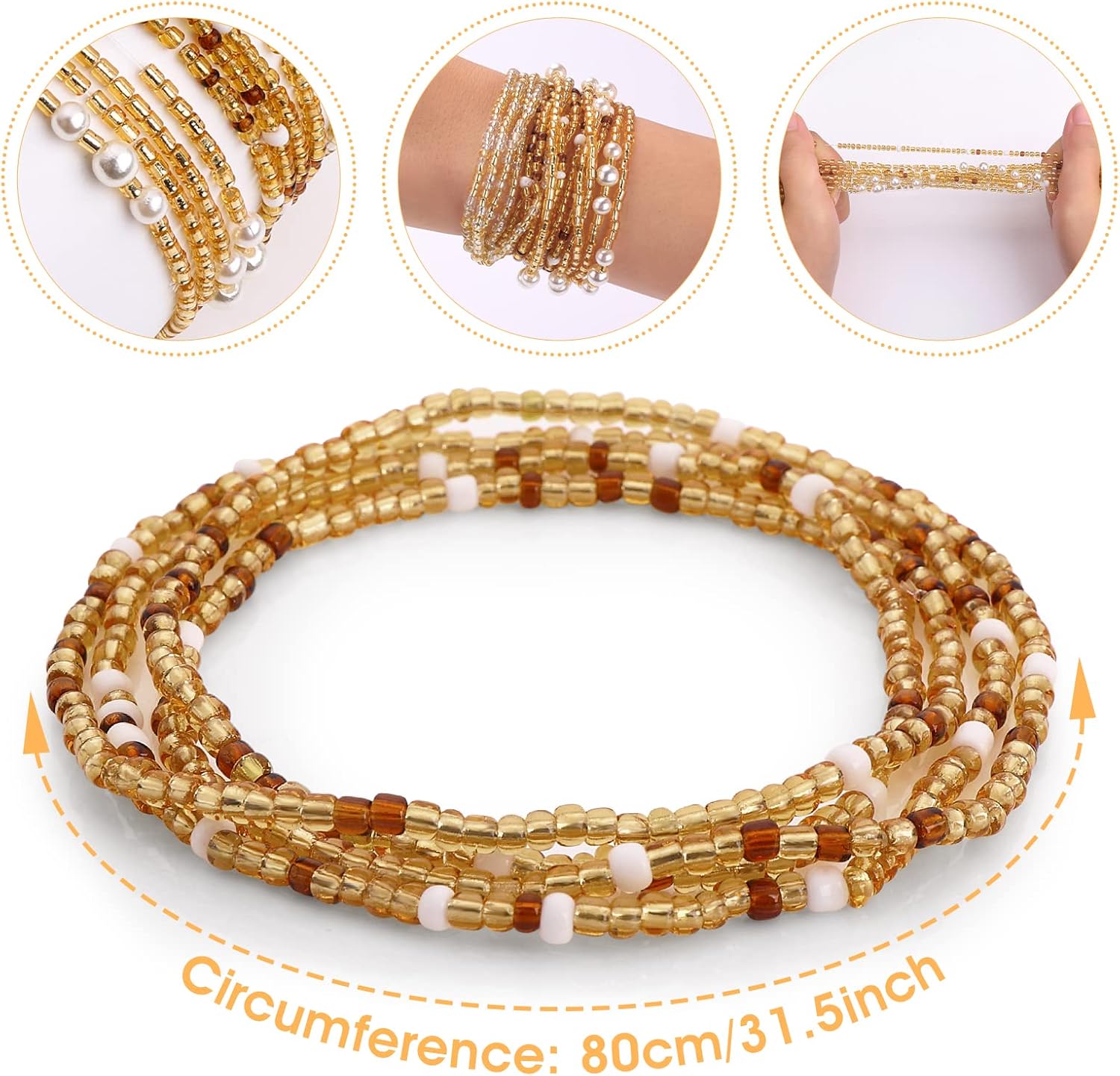 Waist Beads for Women Belly Be - Body Jewelry In Bulk review and price