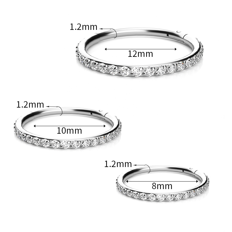 1/10Pcs 316L Surgical Steel CZ - Body Jewelry Hypoallergenic review and price