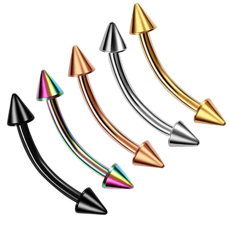 2Piece Titanium Steel Eyebrow  - Eyebrow Curved Barbell review and price