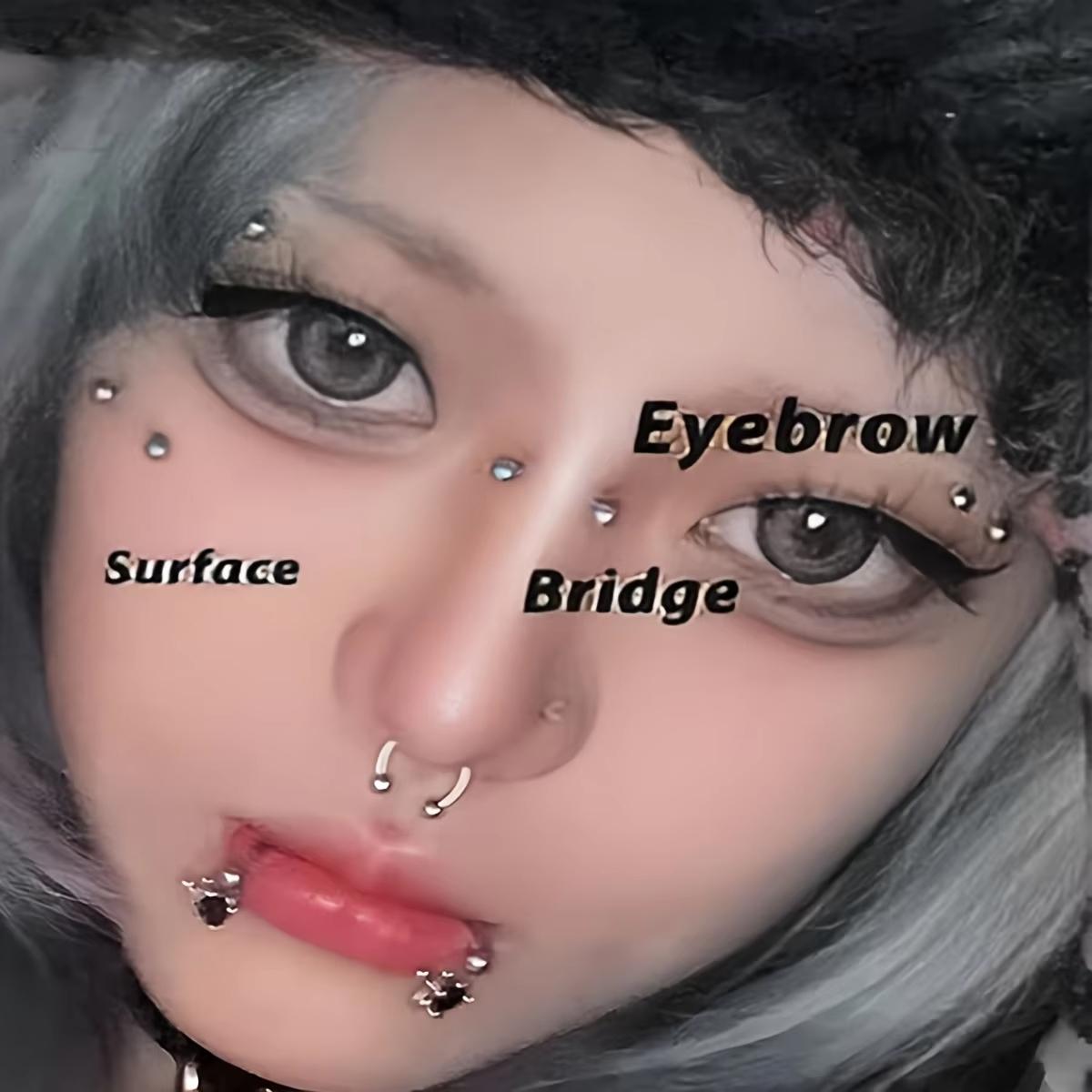 5pcs 16G Stainless Steel Eyebr - Eyebrow Curved Barbell review and price