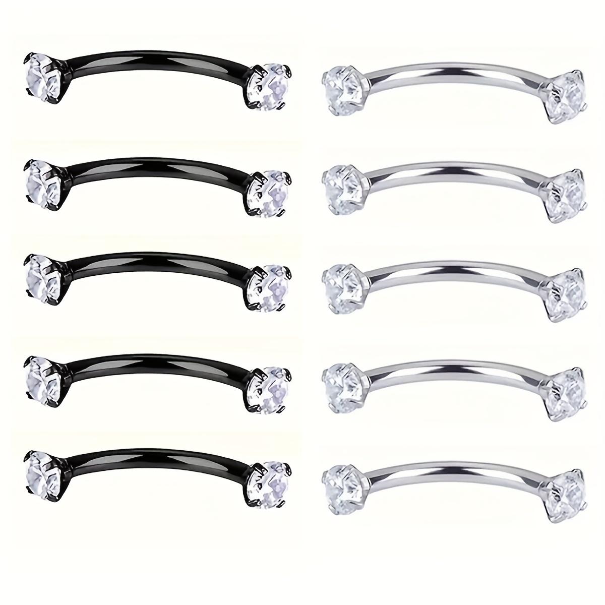 5pcs 16G Stainless Steel Eyebr - Eyebrow Curved Barbell review and price