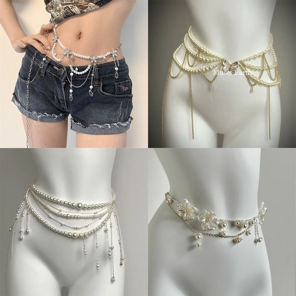 Fashion Elegant Pearl Waist Ch - Body Jewelry In Bulk review and price