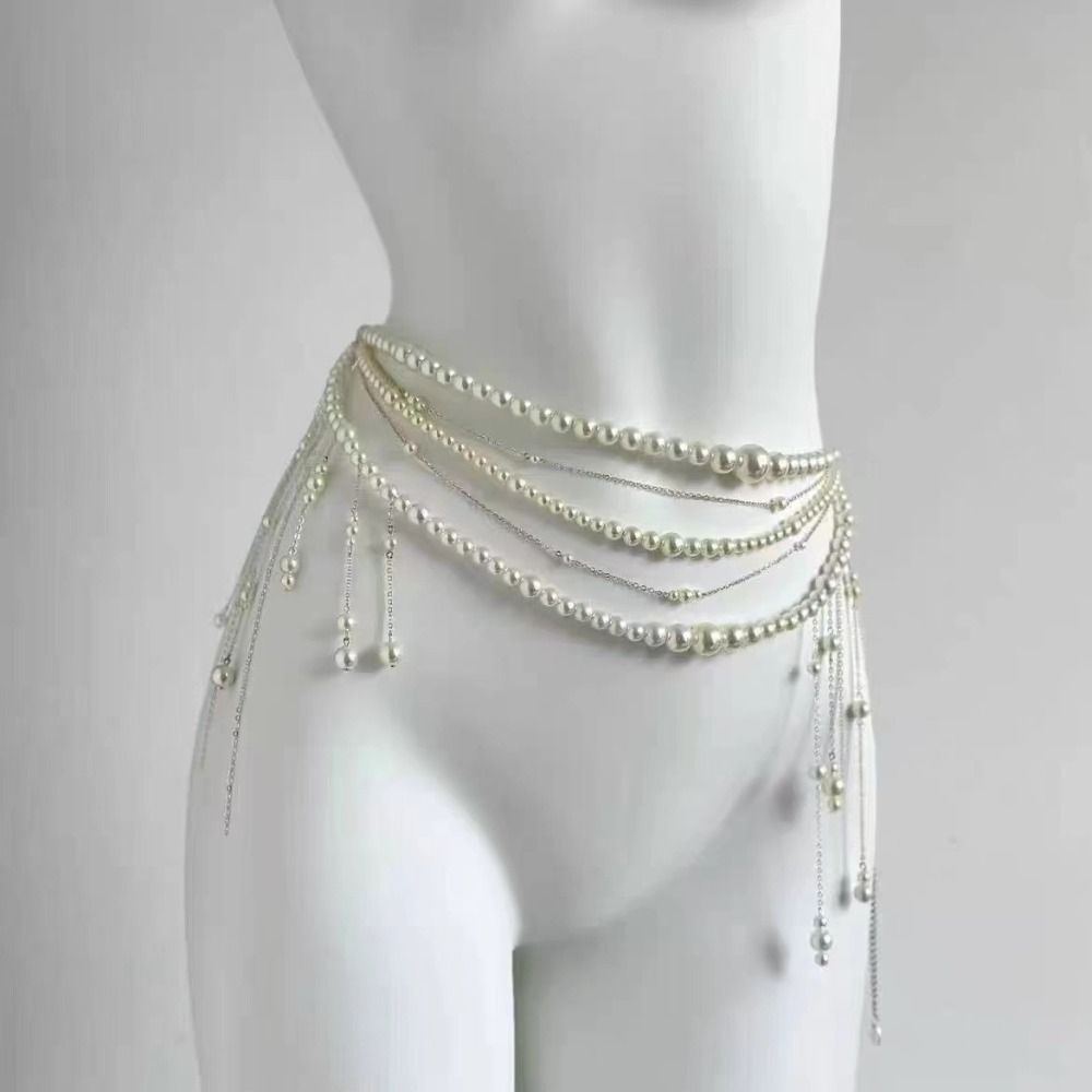 Fashion Elegant Pearl Waist Ch - Body Jewelry In Bulk review and price