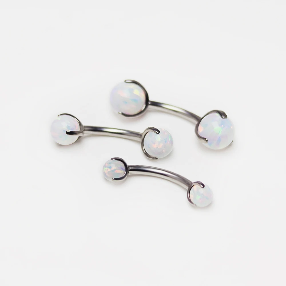 F136 Titanium Opal Eyebrow Pie - Eyebrow Curved Barbell review and price