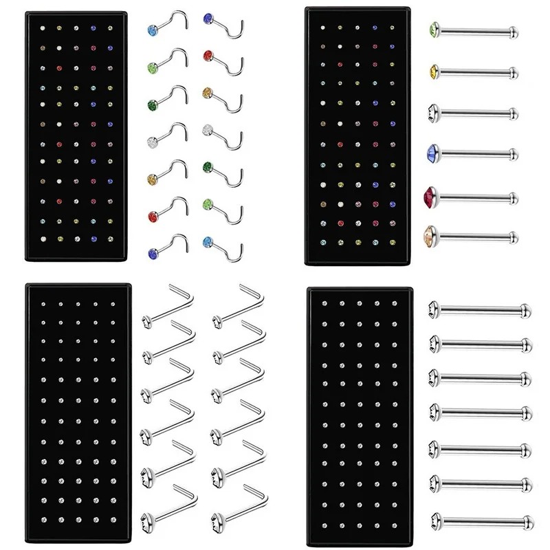40/60PC Stainless Steel Straig - Body Jewelry Hypoallergenic review and price